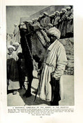 Old Vintage Print C1920 Camelman Desert Registan Bokhara Camel Merchant 20th