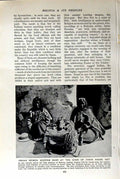 Original Old Vintage Print C1920 Indian Women Shop Door Adobe Hut Bolivia 20th