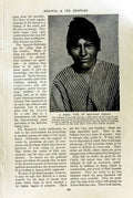 Old Vintage Print C1920 Bolivian Indian Llamas Andes Aymara La Paz Women 20th