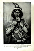 Original Old Vintage Print C1920 Pastorale Indian Orpheus Women Dancers Africa