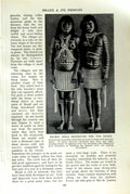 Original Old Vintage Print C1920 Waiwai Girls Brazil Schoolgirl Amazon District
