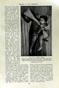 Original Old Vintage Print C1920 Young Indian Mother Baby Brazil Working People