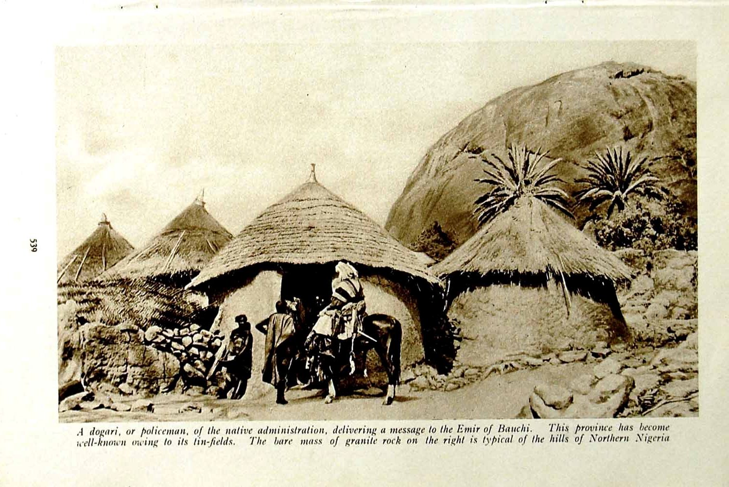 Old Vintage Print C1920 Dogari Policemen Emir Bauchi Nigeria Moslems Nupe 20th