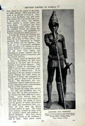 Original Old Vintage Print C1920 Nigerian Maiden Wedding Native Bridges Africa