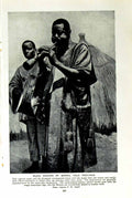 Old Vintage Print C1920 Music Bornu Yola Negro Africa Ju-Ju Abbam Chief 20th