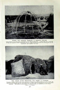Old Vintage Print C1920 Grass Houses Hausa Nigeria Africa Mud Kano City 20th
