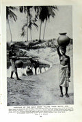 Original Old Vintage Print C1920 Girls Africa Rebeccas GCoast Cubism Pinnacles