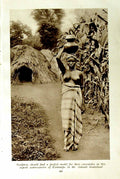 Original Old Vintage Print C1920 Water-Carrier Kintampo Ashanti Africa Bekivai