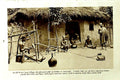 Original Old Vintage Print C1920 Africa Village Looms Shuttles King Mapon Toga