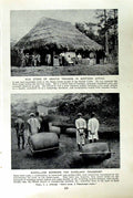 Old Vintage Print C1920 Mud Store Asiatic Africa Mandingo Cotton Traders 20th
