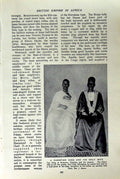 Original Old Vintage Print C1920 Africa King Bunyoro Uganda Sacred Guild 20th
