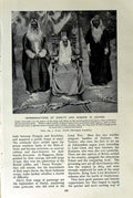 Original Old Vintage Print C1920 Guild Bunyoro Uganda Africa Sudanese Village