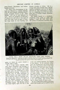 Original Old Vintage Print C1920 Masai Women Ladies Africa Scions Men Warriors