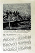 Original Old Vintage Print C1920 Swahilis Boat Mombasa Human Pelican Africa