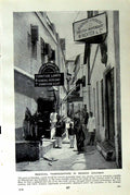 Old Vintage Print C1920 Zanzibar Africa Street Cloves Trees Buds Drying 20th