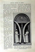 Original Old Vintage Print C1920 Ivory Tusks Slogan Zanzibar Hunters Bangweolo