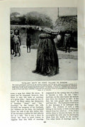 Old Vintage Print C1920 Tutelary Deity Fanti Village Wassaw Africa Empire 20th