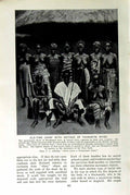 Original Old Vintage Print C1920 -Time Chief Retinue Wives Women Mendiland 20th