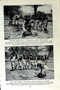 Old Vintage Print C1920 Somali War Dance Caesar Dancers Zanzibar Ballet 20th