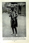 Original Old Vintage Print C1920 Sword-Bearer Bekwai GCoast Palace Musinga 20th