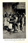 Original Old Vintage Print C1920 Zanzibar Swahili Africa People Bunyoro Dancing