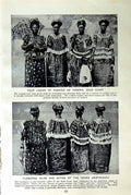 Original Old Vintage Print C1920 Ladies Fashion Tarkwa GCoast Hair Coiffure