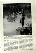 Original Old Vintage Print C1920 Archer Wapisiana Hunter Fish Kingston Jamaica