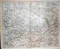 Old Antique Print Meyers German Atlas 1900 Map Westfalen Dusseldorf Wesel 20th