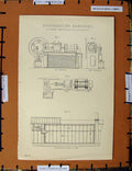 Original Old Antique Print C1800-1870 Refrigerating Machinery Coleman 19th
