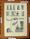 Original Old Antique Print C1800-1870 Hydrostatics Instruments Napoleonic Era