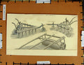 Original Old Antique Print C1800-1870 Agricultural Implements Cultivator 19th