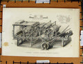 Original Old Antique Print C1800-1870 Cylinder Ing Machine 19th