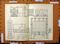 Original Old Antique Print C1800-1870 Gas Lighting Water Tanks Napoleonic Era