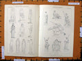 Original Old Antique Print C1800-1870 Sculpture Egyptian Hindu Foley 19th
