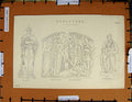 Original Old Antique Print C1800-1870 Italian Sculpture Moses George 19th