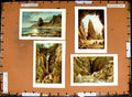 Original Old Antique PrintC1790-C1940 Jersey Dungeon Gill Rock Cave