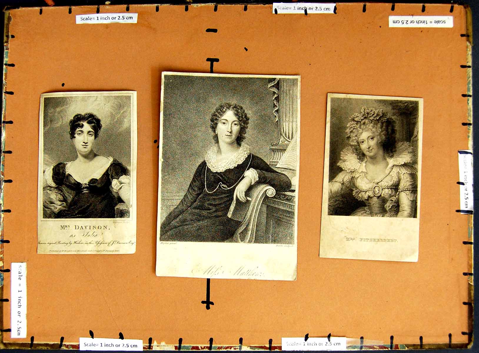 Original Old Antique PrintC1790-C1940 Davidson Fitzherbert Matthenrs