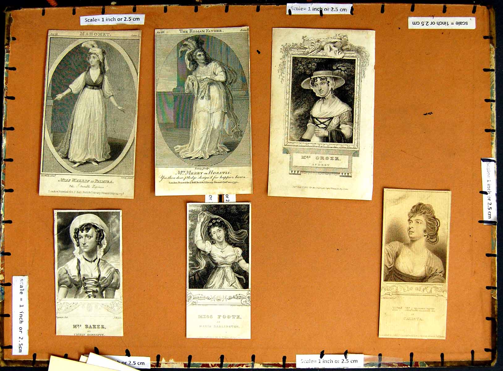 Original Old Antique PrintC1790-C1940 Theatre Merry Hartley Baker Foote