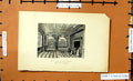 Original Old Antique Print Interior Theobalds Architecture Sparrow