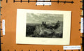 Original Old Antique Print View Castle Wolfe Craggs Thomson Mountains
