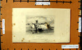 Original Old Antique Print View Hartlepool Durham Houses Boats