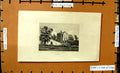 Original Old Antique Print View Farringdon Lodge Berkshire England Smith Castle