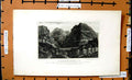 Original Old Antique Print View Blackgang Chine Mountains