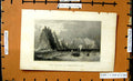 Original Old Antique Print View Needles Scratchell'S Bay Rocks Cliffs Sea Boat