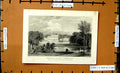 Original Old Antique Print Tehiddy House Cornwall Francis Basset Allom Thomas