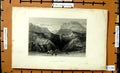 Original Old Antique Print View Blackgang Chine Mountains Bartlett Westwood