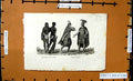 Original Old Antique Print Brashliens Noirs Peruviens Ladies Men Costumes 20th