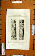 Original Old Antique Print Henrique Ii Richard I Ricardo Portrait