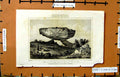 Original Old Antique Print Druidicial Monument Cornouailles Engraving