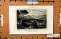 Original Old Antique Print Dervent Mountains Cumberland England